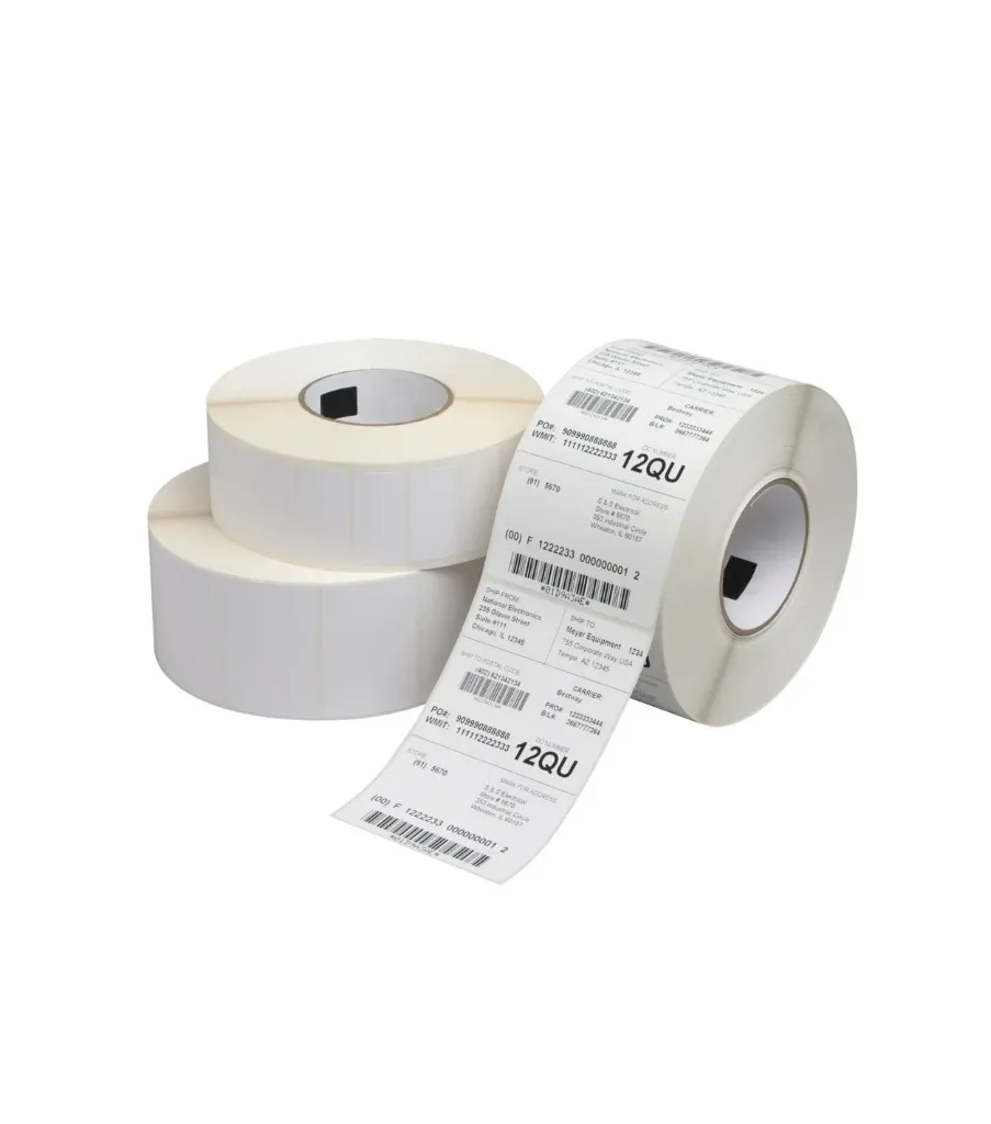 Etiquetas adhesvisas Polipropileno Blanco Brillo 33x11mm